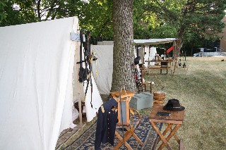 Setting up camp